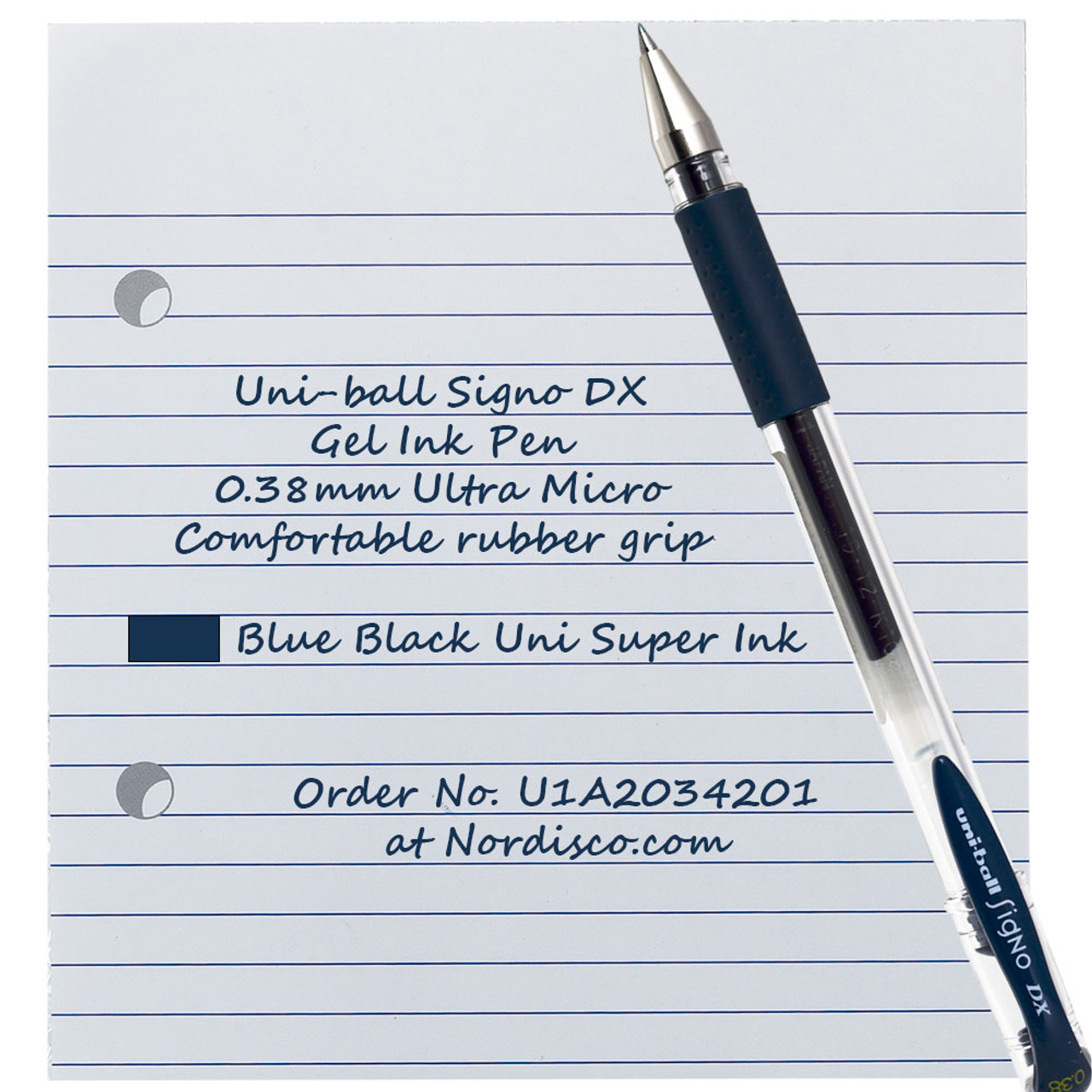 Uni-Ball Signo Gel Pen 0.38 mm Blue Black