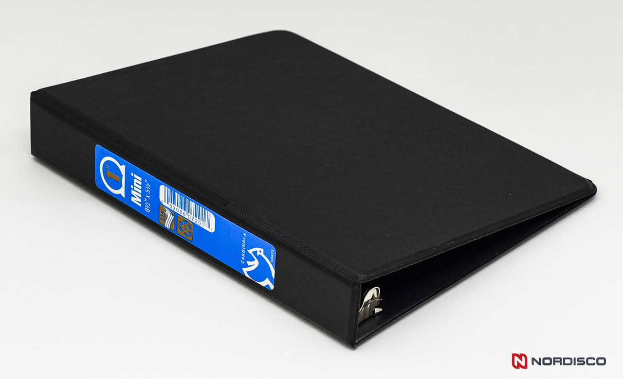 5’1″×21″×2-7/8″ 5FCS AVISO COLE BD3 Cardinal 07201 Mini 3 Ring Binder, Black, 5-1/2 x 8-1/2