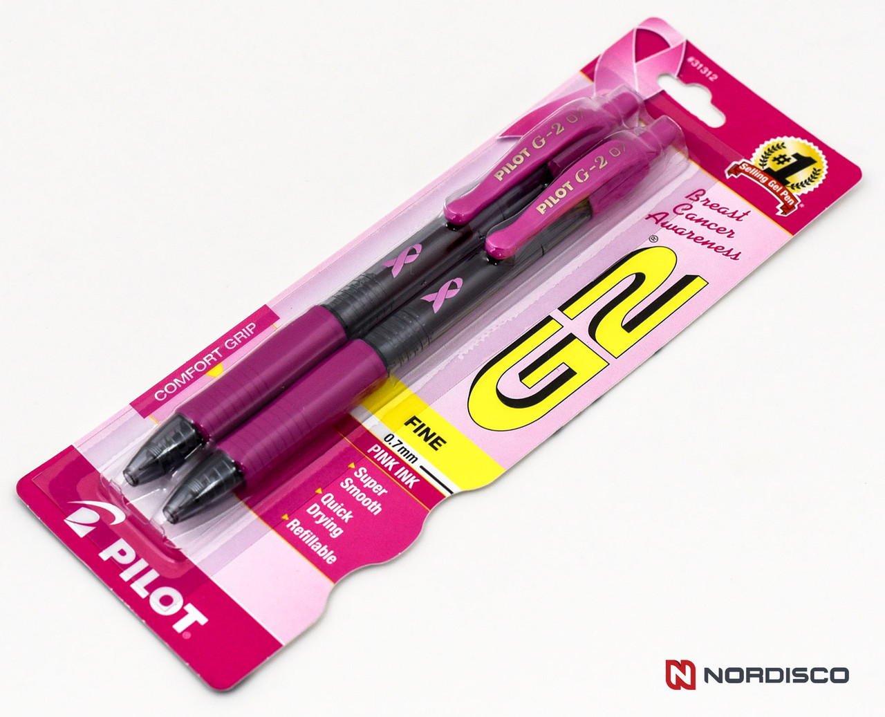 Breast Cancer Awareness Pink Pens With Pink Ink Pilot 3pk Acroball
