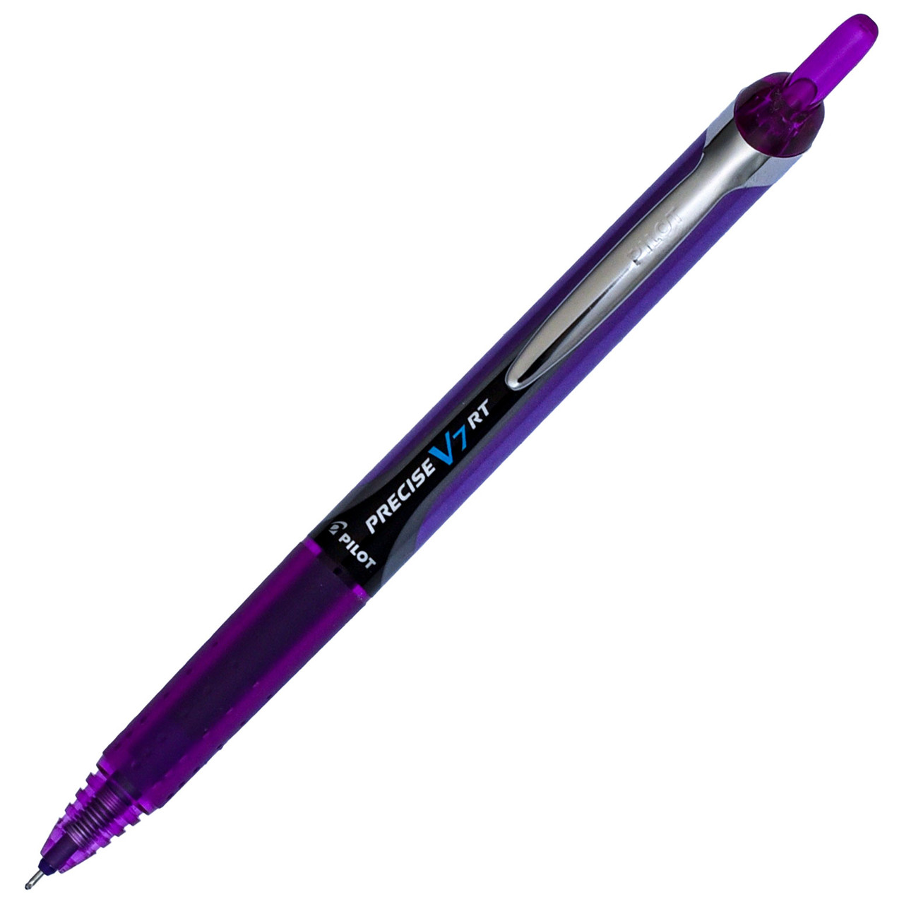 Pilot Precise V7 RT Rolling Ball Pen 26071, Purple Ink, 0.7mm Fine