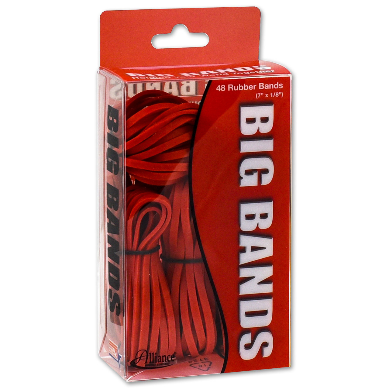 Alliance Rubber 00699 BIG BANDS, Large Rubber Bands, 7 x 1/8