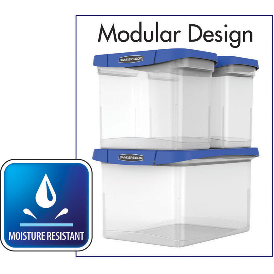 Fellowes 0086201 Heavy Duty Letter/Legal Plastic File Box | Nordisco.com