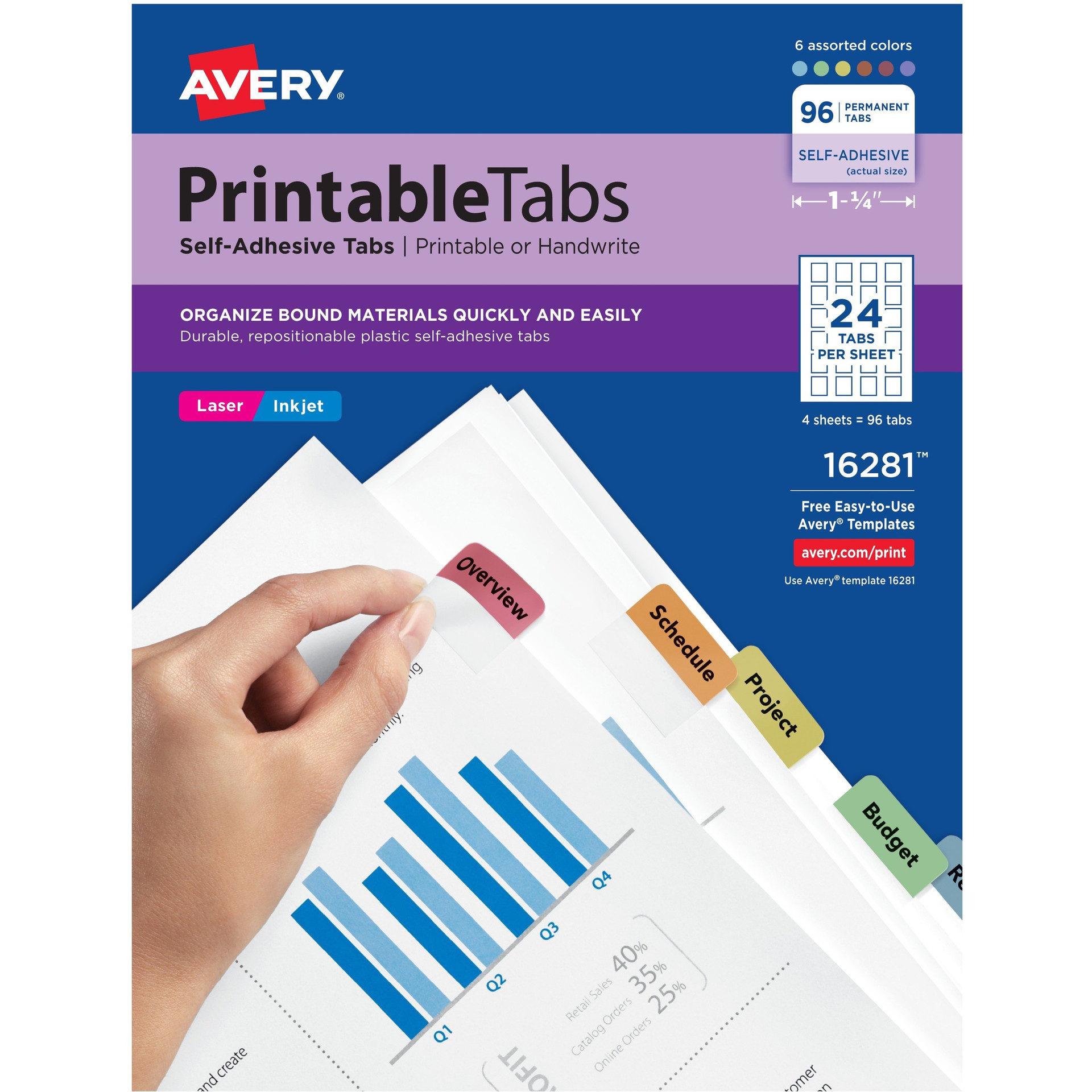 Avery 16154 Blank Printable Perforated Raffle Tickets - Tear-Away Stubs ...