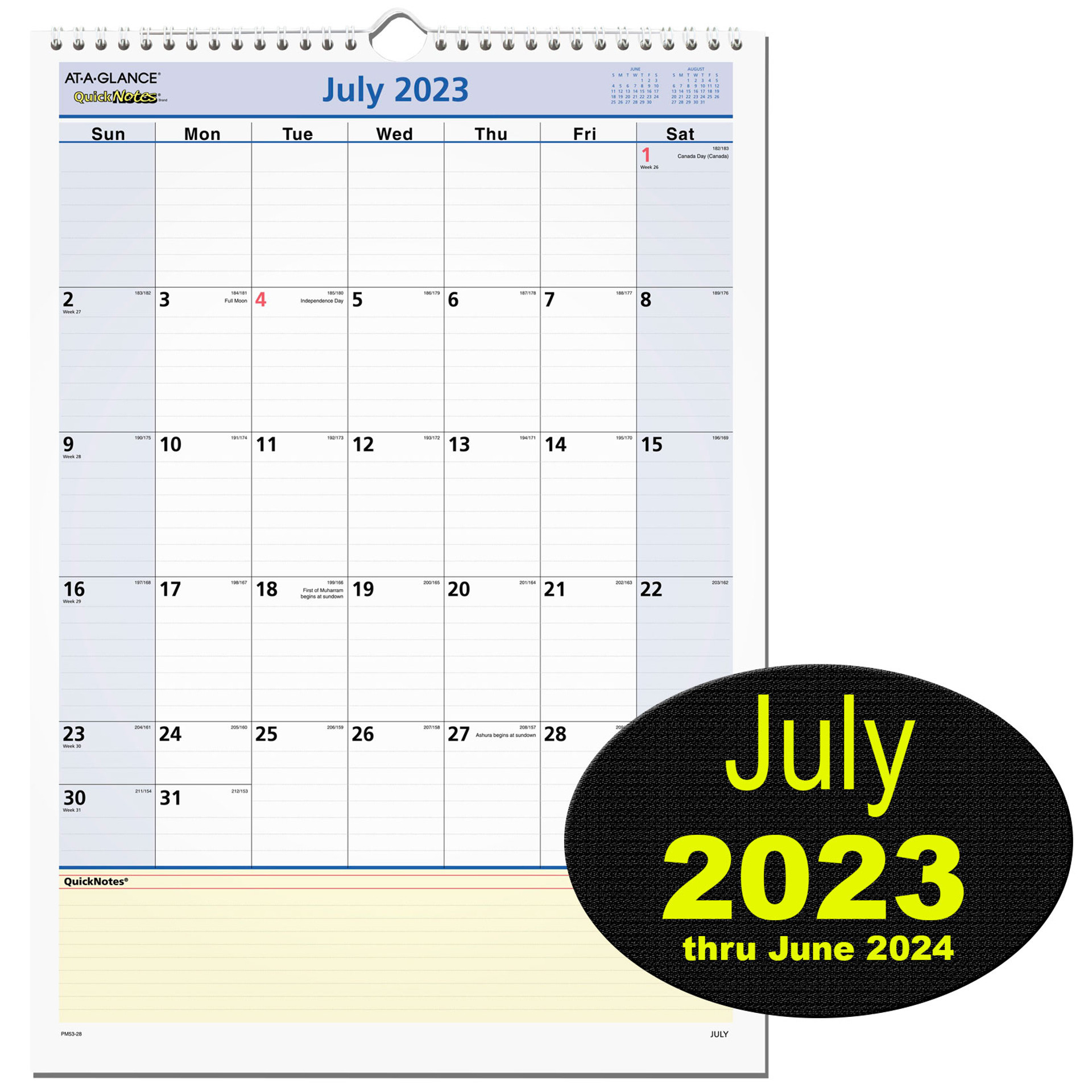 2024 At-A-Glance PM1-28 Monthly Wall Calendar, 8 x 11