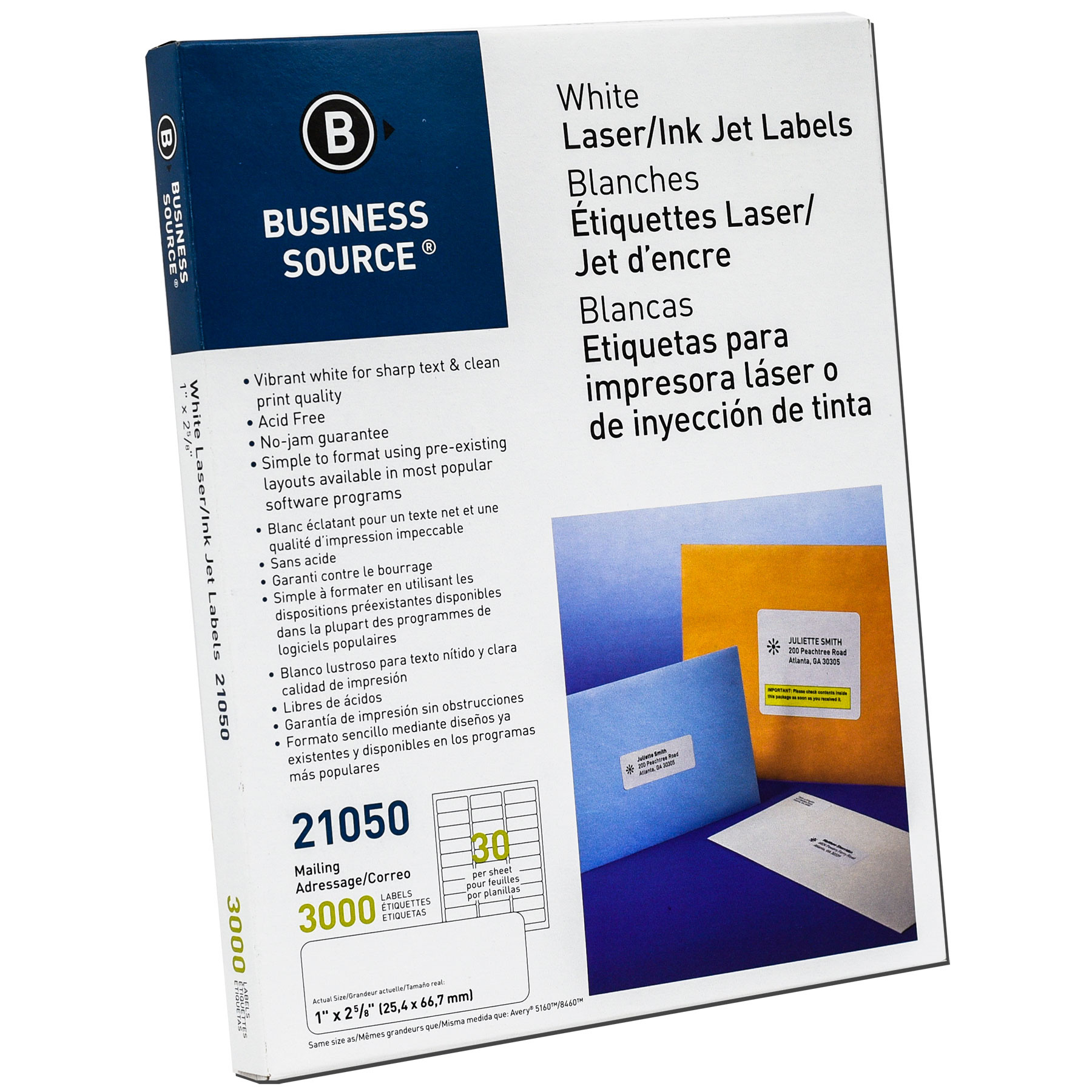 thumbnail image 2 of 60 Laser/Ink Jet Labels 4x3 1/3 - 6-up 10 Sheets - Compatible With Word Templates - BL-6 2 of 5