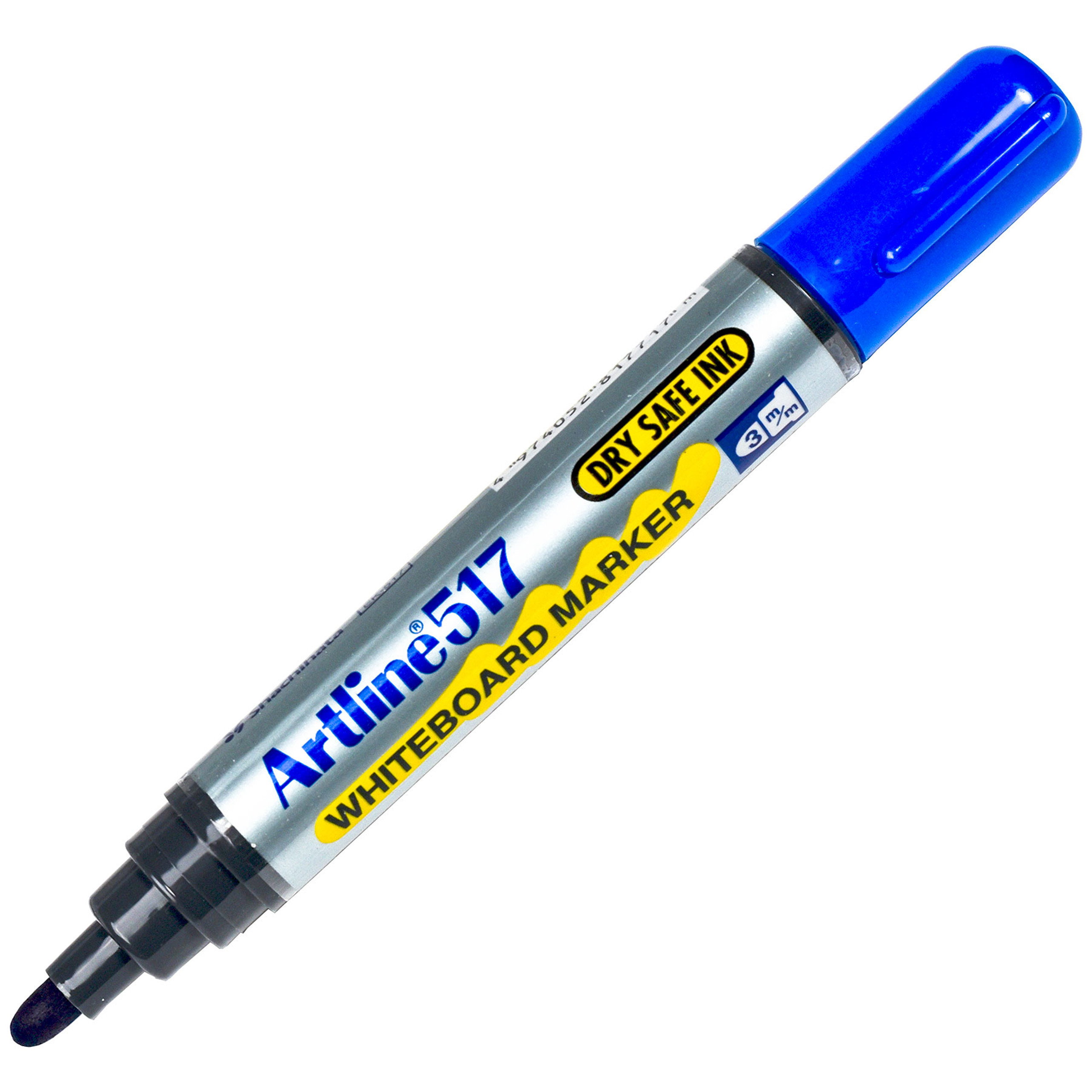Artline 517 Blue Bullet Tip Dry Erase Marker, 47366 Whiteboard Marker