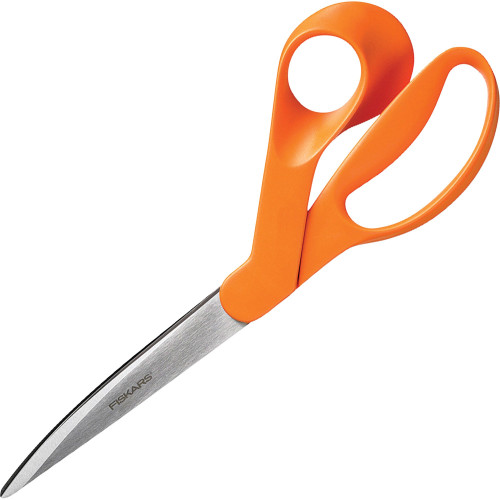 Fiskars 1944101008 Premier Heavy-Duty Scissors, 9" , Pointed, Orange