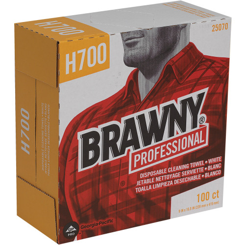 Brawny Professional 25070 H700 Disposable Cleaning Towels