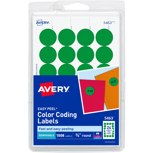 Avery 05463 Color-Coding Labels