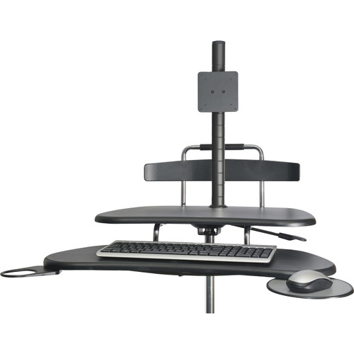 Kantek STS240 Sit/Stand Mobile Workstation