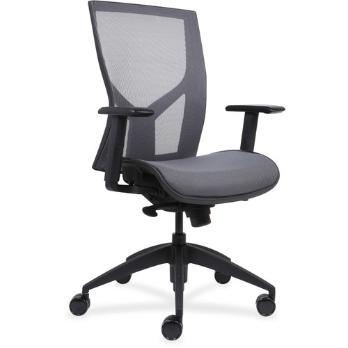 Lorell 84374 Mesh Back Fabric Seat Nesting Chairs | Nordisco.com