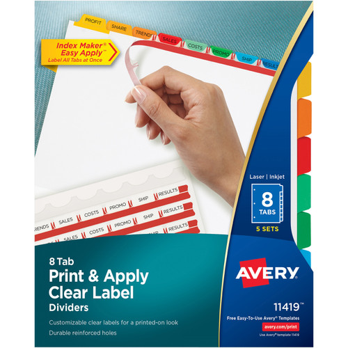 Avery 11419 Index Maker Index Divider