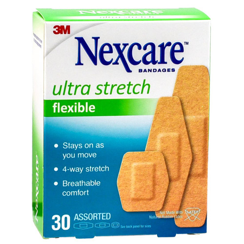 nexcare-576-30pb-ultra-stretch-flexible-bandages-assorted-30-count nexcare-576-30pb-ultra-stretch-flexible-bandages-assorted-30-count