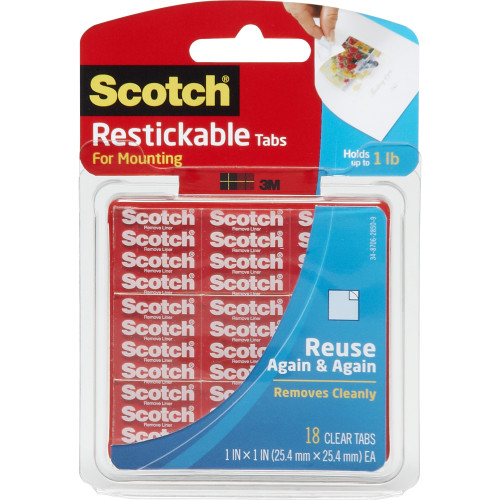 Scotch R100 Restickable Mounting Tabs