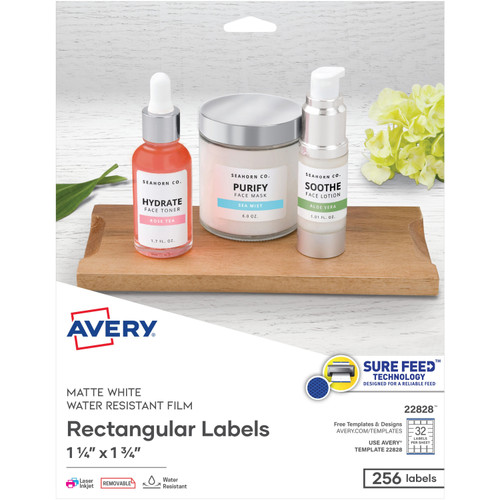 Avery 22828 Removable Durable Rectangle Labels
