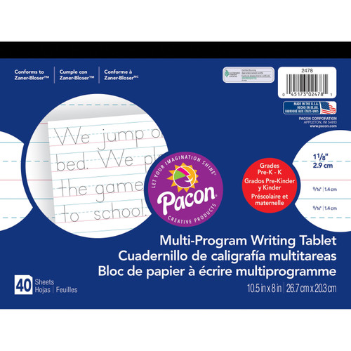 Pacon 2478 Multi-Program Handwriting Tablet