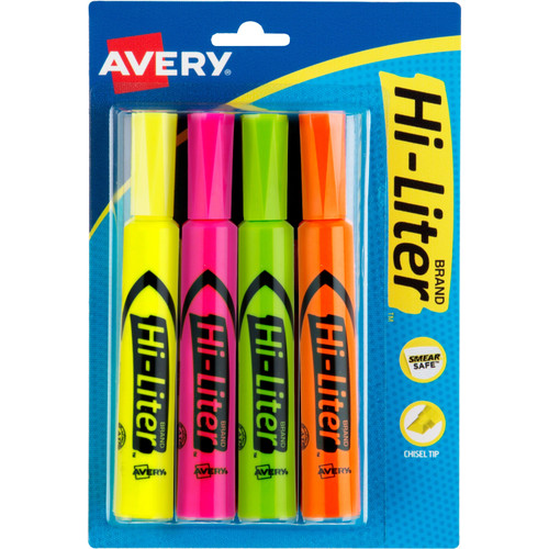 Avery 24063 Desk-Style, Assorted Colors, 4 Count (24063)