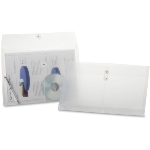 Pendaflex 63814-3 Legal Size Clear Poly String Envelopes