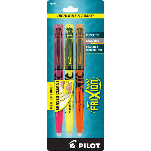 Pilot 46507 FriXion Frixion Light Erasable Highlighters