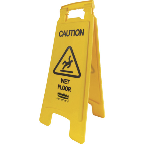 Rubbermaid Commercial 611277YW Caution Wet Floor Safety Sign