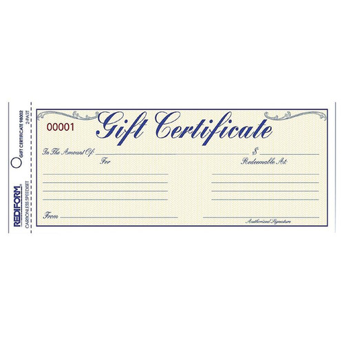 Rediform 98002 Gift Certificates with Envelopes