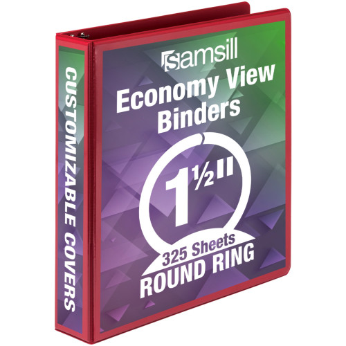 Samsill 18553 Economy 1-1/2" Round Ring View Binders