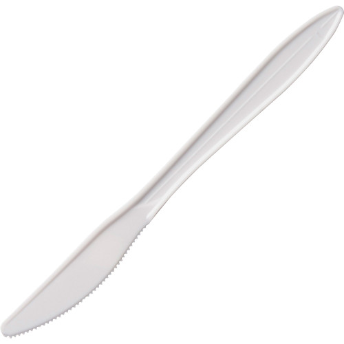 Solo K6SW Cutlery, Knife, 1/2"Wx6-1/2"Lx1/4"H, 1000/CT, White