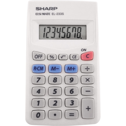 Sharp Calculators EL233SB EL-233SB 8-Digit Pocket Calculator