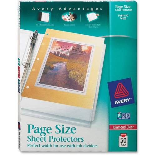 Avery PV811-50 Page Size Sheet Protectors