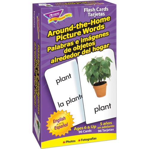 Trend T53015 English/Spanish Picture Words Flash Cards