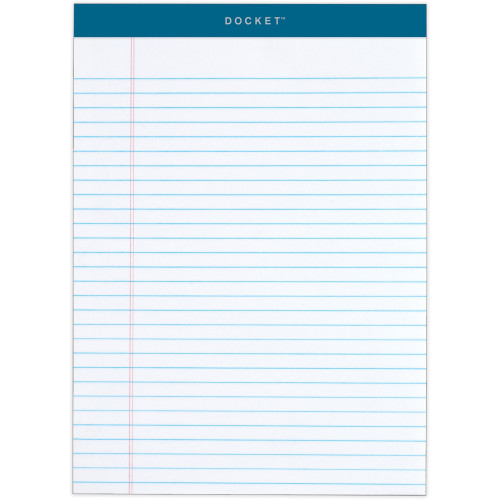 TOPS 63410 Docket Letr-Trim Legal Ruled White Legal Pads