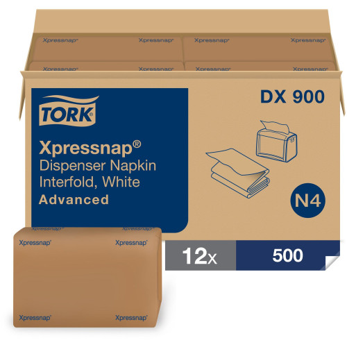TORK DX900 Xpressnap White Dispenser Napkin N4