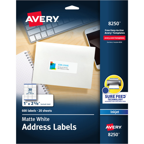 Avery 8250 Color Printing Labels