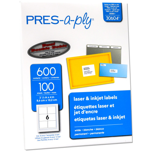 pres-a-ply-30604-laser-&-inkjet-labels-3-13-x-4-box-of-600