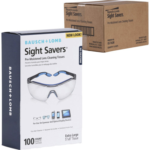 Bausch + Lomb 8574GMCT Sight Savers Lens Cleaning Tissues