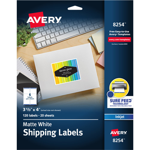 Avery 8254 Color Printing Labels