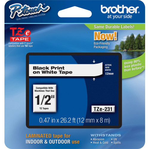 Brother TZE231 P-touch TZe Laminated Tape Cartridges