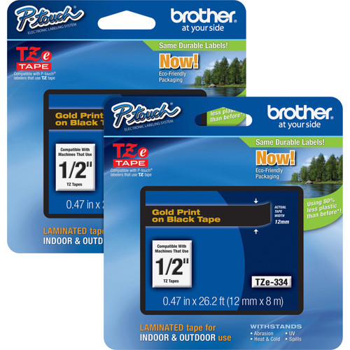 Brother TZE334BD P-touch TZe Laminated Tape Cartridges