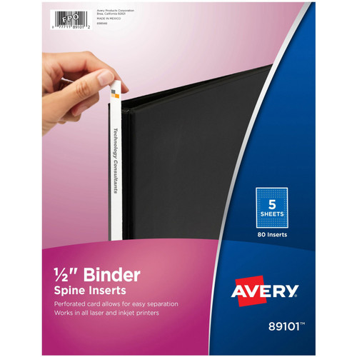 Avery 89101 Binder Spine Inserts