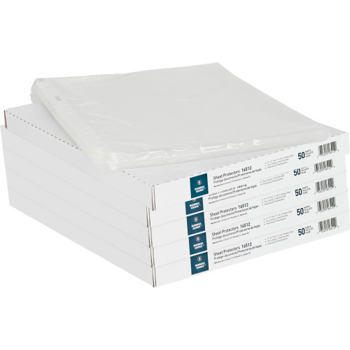 Business Source 16512BD Top-Loading Poly Sheet Protectors