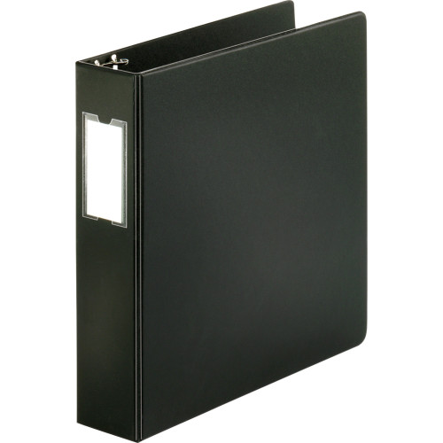 Business Source 28561 Basic Round Ring Binder w/Label Holder