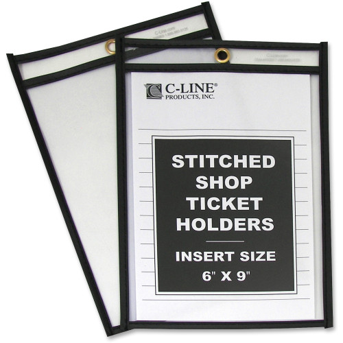 C-Line 46069 Stitched Vinyl Shop Ticket Holders
