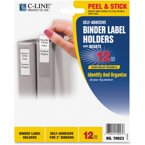 C-Line 70023 Self-Adhesive Binder Labels