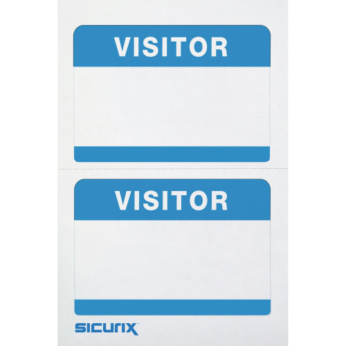 SICURIX 67630 Self-adhesive Visitor Badge