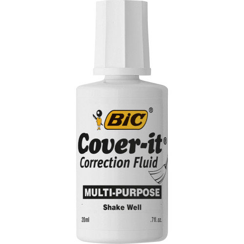 BIC WOC12WE Cover-it Correction Fluid