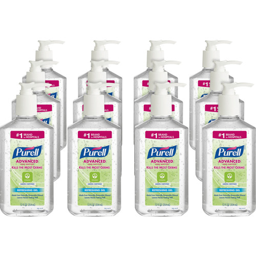 PURELL 369112CT Hand Sanitizer Refreshing Gel Pump