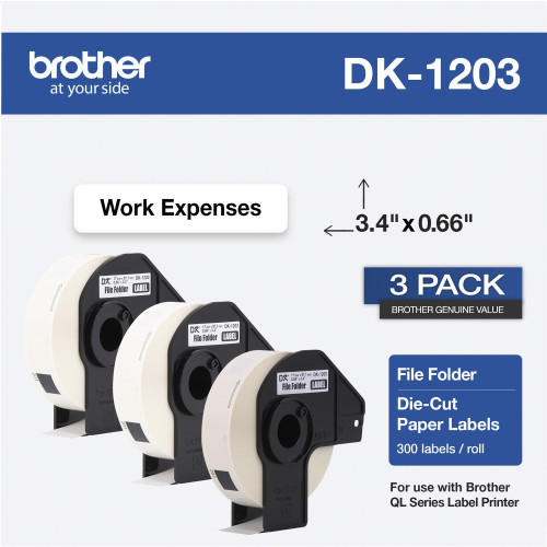 Brother DK12033PK DK File Folder Label