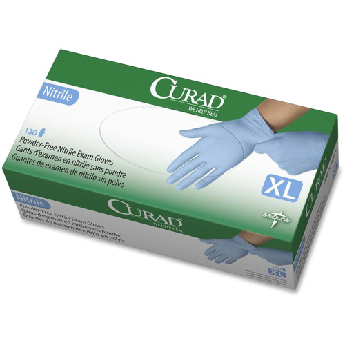 Curad CUR9317 Powder-free Nitrile Disposable Exam Gloves
