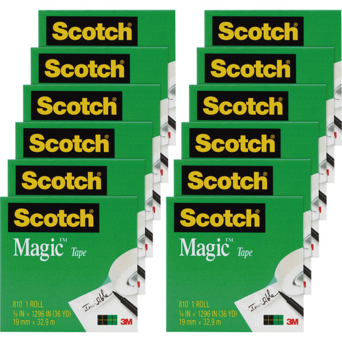 Scotch 810341296PK 3/4"W Magic Tape