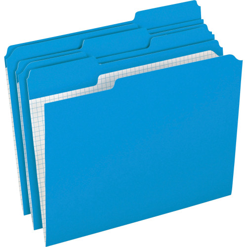 Pendaflex R152 1/3 BLU Color Reinforced Top File Folders